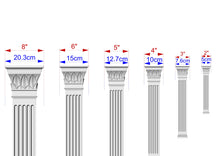 Load image into Gallery viewer, Square-Top Corinthian Column Craft, Wood Column for Architectural Beauty, 1pc, Unpainted