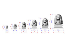 Load image into Gallery viewer, Cavalier King Charles Spaniel bust made of wood, Unpainted,King Charles Wooden Finial for Staircase Newel Post, Spaniel finial bed post