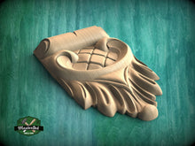 Load image into Gallery viewer, Victorian Verve: Exquisite Carved Wooden Corbel, 1pc, Antique wooden onlay, Furniture wooden applique, Unpainted, Home Wall Embellishments