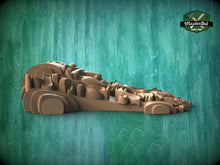 Load image into Gallery viewer, Carved Corbel with Human Face – Classical Decor Accent, Unpainted, Decorative Carved Wooden Corbel, 1pc, wood onlays, wood wall art decor