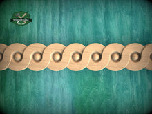 Load image into Gallery viewer, Curvilinear Harmony: Wooden Carved Moulding Accent,  40" classical wood cabinet moulding, 1 pc, Unpainted, Decorative Moulding Trim