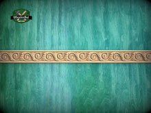 Load image into Gallery viewer, Traditional Swirling Pattern Moulding - Ornate Wood Accent for Rustic and Classic Decor, 40" Ornate molding panel, Carved wooden Baguette