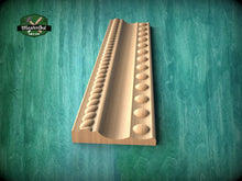 Load image into Gallery viewer, Elegant Beaded and Twisted Rope Wood Moulding – Versatile Accent, 40" , 1 pc, Unpainted, Decorative Moulding Trim, Furniture Moulding