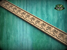 Load image into Gallery viewer, French Style Carved Wooden Moulding – Classic Decorative Border, 40" , 1 pc, Unpainted, Decorative Moulding Trim, Furniture Moulding