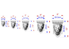 Load image into Gallery viewer, Handcrafted Rottweiler Wooden Corbel - Unpainted Canine Architectural Bracket - Customizable Indoor Dog Decor, Home Wall Embellishments