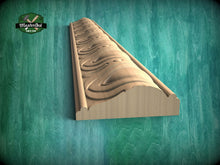 Load image into Gallery viewer, Bead & Reel Carved Wooden Moulding – Elegant Decor Trim, 40" Elegant Wood Detail, 1 pc, Unpainted, Carved Baguette