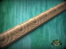 Load image into Gallery viewer, Bead & Reel Carved Wooden Moulding – Elegant Decor Trim, 40" Elegant Wood Detail, 1 pc, Unpainted, Carved Baguette