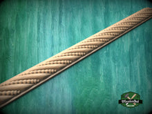 Load image into Gallery viewer, Classic Twisted Rope Wooden Moulding – Decorative Frieze Element, 40" Textured Moulding, 1 pc, Unpainted, Decorative Moulding Trim