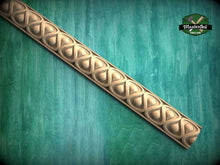 Load image into Gallery viewer, Teardrop Symphony Wood Baguette – Eco-Friendly Carved Droplet Decor, 40" Elegant Wood Detail, 1 pc, Unpainted, Carved Moulding