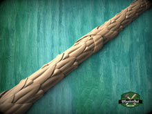 Load image into Gallery viewer, French Laurel Leaf Carved Moulding – Classic Elegance, 40" Sophisticated Berry & Leaf Wood Trim, 1 pc, Unpainted, Carved Baguette