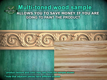 Load image into Gallery viewer, Traditional Swirling Pattern Moulding - Ornate Wood Accent for Rustic and Classic Decor, 40" Ornate molding panel, Carved wooden Baguette