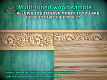 Load image into Gallery viewer, Decorative Moulding: Floral Elements in Classic Design, 40" Decorative wooden moulding for cornices and friezes, 1 pc, Unpainted
