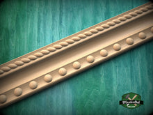 Load image into Gallery viewer, Elegant Beaded and Twisted Rope Wood Moulding – Versatile Accent, 40" , 1 pc, Unpainted, Decorative Moulding Trim, Furniture Moulding