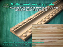 Load image into Gallery viewer, Elegant Beaded and Twisted Rope Wood Moulding – Versatile Accent, 40" , 1 pc, Unpainted, Decorative Moulding Trim, Furniture Moulding