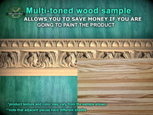 Load image into Gallery viewer, Egg and Dart Acanthus Leaf Carved Moulding - Antique Revival, 40" Elegant Wood Detail, 1 pc, Unpainted, Carved Moulding
