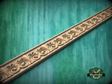 Load image into Gallery viewer, French Style Carved Wooden Moulding – Classic Decorative Border, 40" , 1 pc, Unpainted, Decorative Moulding Trim, Furniture Moulding