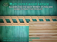 Load image into Gallery viewer, Modern Wooden Molding - Geometric Minimalism for Interiors, 40" Natural Wood Molding with Geometric Shapes, 1 pc, Unpainted, Carved Baguette