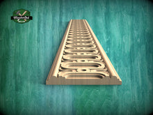 Load image into Gallery viewer, Art Nouveau Inspired Carved Wood Molding - Nature's Rhythm in Home Decor, 40" Flowing Lines for Artistic Decor, 1 pc, Unpainted, Baguette