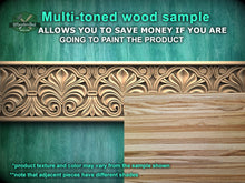 Load image into Gallery viewer, Classic Foliage Frieze Wooden Molding – Symmetrical Carved Design,  40" Intricate Leaf Pattern Wood Molding, 1 pc, Unpainted, Baguette