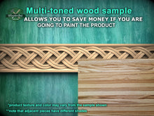 Load image into Gallery viewer, Elegant Celtic Double Weave Wood Moulding – Timeless Inspiration and Style, 40" Intricate Celtic Knot, 1 pc, Unpainted, Baguette