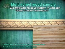 Load image into Gallery viewer, Complex Weave Pattern Wood Moulding – Textural Elegance,  40"  Intricate Weaving Detail, 1 pc, Unpainted, Baguette