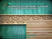Load image into Gallery viewer, Interconnected Loops and Flowers Carved Moulding – Timeless Elegance, 40" Intricate Weaving Pattern, 1 pc, Unpainted, Baguette