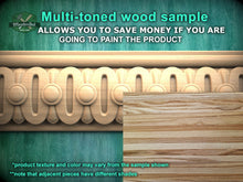 Load image into Gallery viewer, Classic Beaded Oval Wood Moulding – Decorative Wooden Trim,  40" Elegant Wood Detail, 1 pc, Unpainted, Baguette