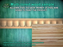 Load image into Gallery viewer, Oval Pattern Wood Moulding – Elegant Wall Accent, 40" classical wood cabinet moulding, 1 pc, Unpainted, Decorative Carved Baguette