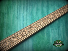 Load image into Gallery viewer, Renaissance Foliate Scroll Molding - Artistic Wood Decor, 40", 1 pc, Unpainted, Unique Architectural Detail, Carved Baguette