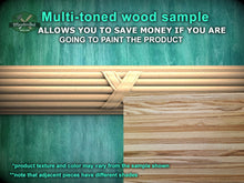 Load image into Gallery viewer, Customizable Reed & Ribbon Wood Molding - Classic Elegance, 40" Versatile Wood Trim, 1 pc, Unpainted, Carved Baguette