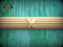 Load image into Gallery viewer, Customizable Reed & Ribbon Wood Molding - Classic Elegance, 40" Versatile Wood Trim, 1 pc, Unpainted, Carved Baguette