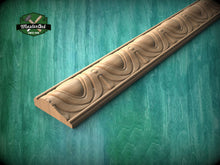 Load image into Gallery viewer, Bead & Reel Carved Wooden Moulding – Elegant Decor Trim, 40" Elegant Wood Detail, 1 pc, Unpainted, Carved Baguette