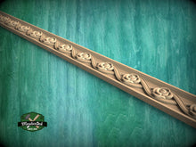 Load image into Gallery viewer, Celtic Rose Knot Wood Molding –  Symbolic Heritage Accent,  40" Intricate Celtic Knot, 1 pc, Unpainted, Baguette