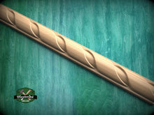 Load image into Gallery viewer, Half Round Twisted Ribbon Rope Moulding - Nautical Elegance, 40" Elegant Wood Detail, 1 pc, Unpainted, Carved Baguette