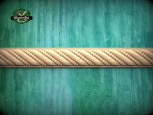 Load image into Gallery viewer, Classic Twisted Rope Wooden Moulding – Decorative Frieze Element,  40" Textured Moulding, 1 pc, Unpainted, Decorative Moulding Trim
