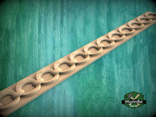 Load image into Gallery viewer, Continuous Ring Chain Moulding - Modern and Traditional Decor , 40" Classic & Modern Decor, 1 pc, Unpainted, Wood Carved Baguette