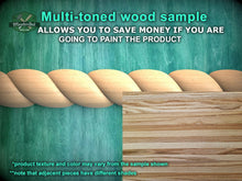 Load image into Gallery viewer, Half Round Rope Twist Moulding - Subtle Elegance, 40" Elegant Wood Detail, 1 pc, Unpainted, Carved Baguette, Twisted Rope Wood Molding