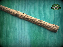 Load image into Gallery viewer, French Laurel Leaf Carved Moulding – Classic Elegance, 40" Sophisticated Berry & Leaf Wood Trim, 1 pc, Unpainted, Carved Baguette