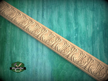 Load image into Gallery viewer, Beaded Acanthus Leaf Wood Molding - Rich Textured Detail, 40" , 1 pc, Unpainted, Dynamic Foliate Wood Baguette