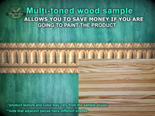 Load image into Gallery viewer, Classic Fluted Wood Moulding – Elegant Carved Baguette Trim,  40" , 1 pc, Unpainted, Wooden Baguette, Furniture Moulding