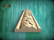 Load image into Gallery viewer, Lush Laurel Leaf Garland Molding - Elegant Natural Decor, 40" Symbolic Architectural Detail, 1 pc, Unpainted, Carved Baguette