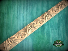 Load image into Gallery viewer, Sweeping Drapery Effect Wood Moulding - Sophisticated Home Detail, 40" Elegant Wood Detail, 1 pc, Unpainted, Carved Baguette