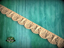Load image into Gallery viewer, Baroque Style Cascade Molding - Ornate Architectural Element, 40" Decorative wooden moulding , 1 pc, Unpainted, Wood Baguette