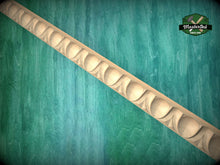 Load image into Gallery viewer, Egg & Dart Elegant Carved Wood Moulding - Vintage-Inspired Carved Baguette for Luxurious Interiors, 40" classical wood cabinet moulding