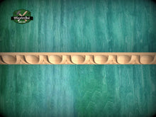 Load image into Gallery viewer, Egg & Dart Elegant Carved Wood Moulding - Vintage-Inspired Carved Baguette for Luxurious Interiors, 40" classical wood cabinet moulding