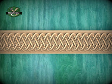 Load image into Gallery viewer, Infinite Rose Weave Molding - Eternity & Beauty Interwoven, 40" Intricate Celtic Knot, 1 pc, Unpainted, Baguette