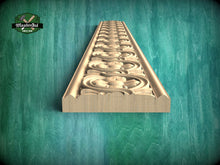 Load image into Gallery viewer, Floral Ogee Garland Moulding – Artistic Wood Detail, 40" , 1 pc, Unpainted, Decorative Moulding Trim, Furniture Moulding