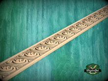Load image into Gallery viewer, Scroll Leaf Harmony Moulding , 40" Classic & Modern Decor, 1 pc, Unpainted, Wood Carved Baguette