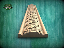 Load image into Gallery viewer, Scroll Leaf Harmony Moulding , 40" Classic & Modern Decor, 1 pc, Unpainted, Wood Carved Baguette