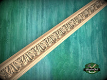 Load image into Gallery viewer, Classic Acanthus Rhythm Moulding - Greek Revival, 40" Elegant Wood Detail, 1 pc, Unpainted, Carved Baguette